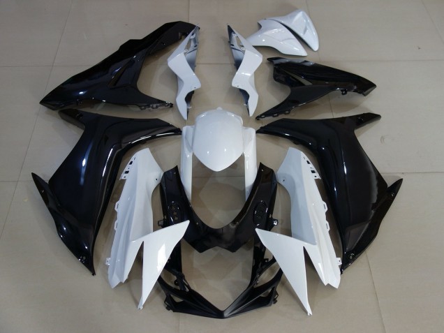2011-2024 Glänzend Weiß & Schwarz GSXR 600-750 Motorrad Verkleidungen 2011-2024 Glänzend Weiß & Schwarz GSXR 600-750 Motorrad Verkleidungen