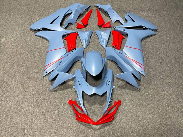 2011-2024 Matt Himmelblau & Rot GSXR 600-750 Motorrad Verkleidungen 2011-2024 Matt Himmelblau & Rot GSXR 600-750 Motorrad Verkleidungen