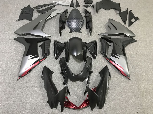 2011-2024 Schwarz Glänzend & Mattgrau GSXR 600-750 Motorrad Verkleidungen 2011-2024 Schwarz Glänzend & Mattgrau GSXR 600-750 Motorrad Verkleidungen
