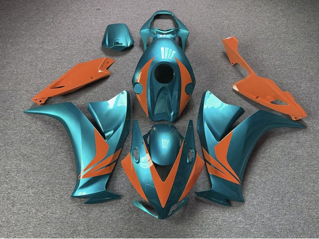 2012-2016 Glänzend Cyan & Orange CBR1000RR Motorrad Verkleidungen 2012-2016 Glänzend Cyan & Orange CBR1000RR Motorrad Verkleidungen