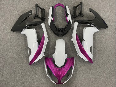 2012-2016 Glänzend Weiß & Magenta Ninja 650R Motorrad Verkleidungen