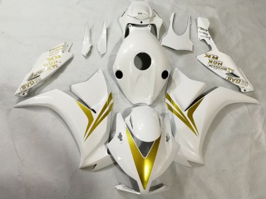 2012-2016 Weiß & Gold CBR1000RR Motorrad Verkleidungen