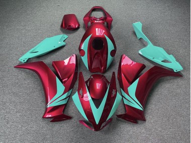 2012-2016 Rot Glänzend & Blaugrün CBR1000RR Motorrad Verkleidungen