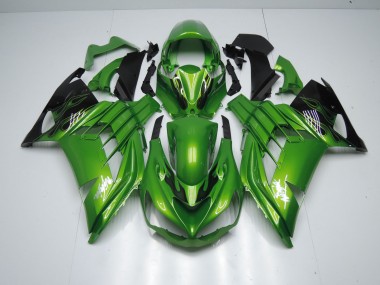 2012-2021 Grün Flamme ZX14R Motorrad Verkleidungen