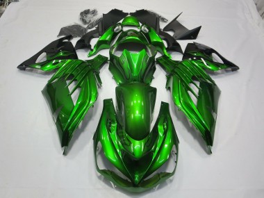 2012-2021 Grün Schwarz ZX14R Motorrad Verkleidungen