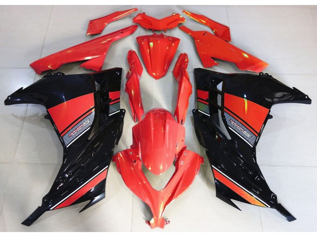 2013-2018 Candy Red & Schwarz Ninja 300 Motorrad Verkleidungen 2013-2018 Candy Red & Schwarz Ninja 300 Motorrad Verkleidungen