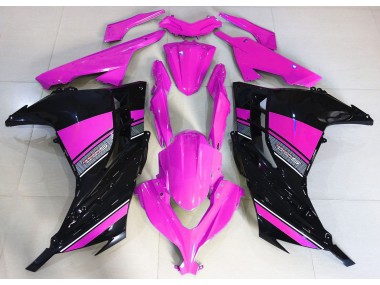 2013-2018 Hot Pink & Schwarz Ninja 300 Motorrad Verkleidungen