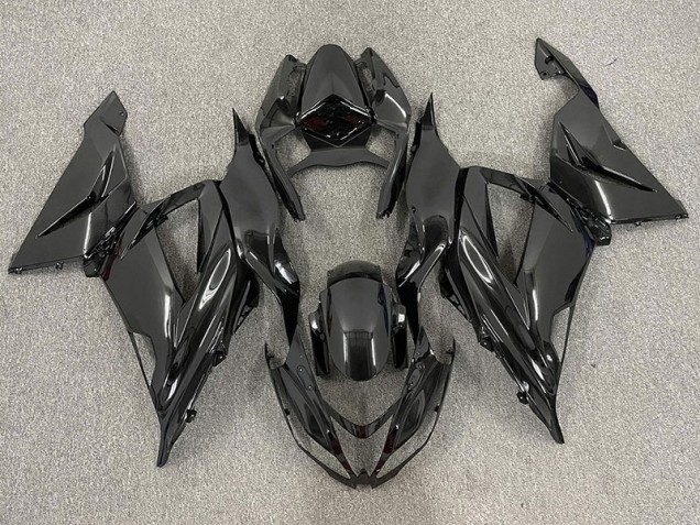 2013-2018 Schwarz-Einfarbig Glänzend ZX6R Motorrad Verkleidungen 2013-2018 Schwarz-Einfarbig Glänzend ZX6R Motorrad Verkleidungen