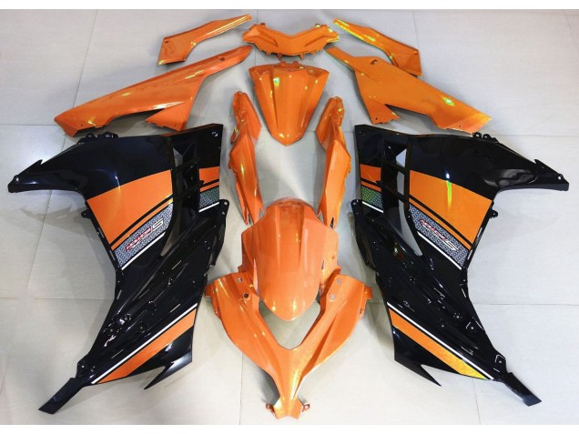 2013-2018 Sonnenaufgangsorange & Schwarz Ninja 300 Motorrad Verkleidungen 2013-2018 Sonnenaufgangsorange & Schwarz Ninja 300 Motorrad Verkleidungen