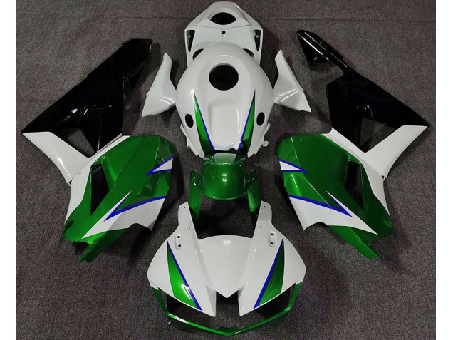2013-2023 Glänzend Grün Weiß & Blau CBR600RR Motorrad Verkleidungen 2013-2023 Glänzend Grün Weiß & Blau CBR600RR Motorrad Verkleidungen