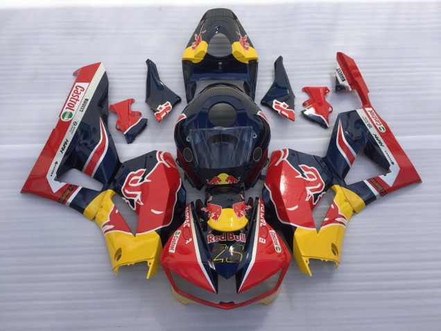 2013-2023 Rot & Blau Bull CBR600RR Motorrad Verkleidungen 2013-2023 Rot & Blau Bull CBR600RR Motorrad Verkleidungen