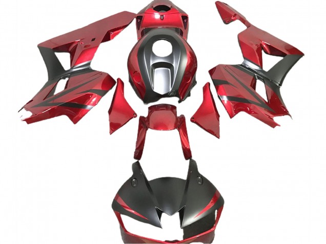 2013-2023 Tiefrot & Matt Schwarz CBR600RR Motorrad Verkleidungen