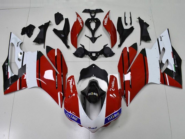 2015-2017 Rot & Weiß Ducati 959 1299 Motorrad Verkleidungen 2015-2017 Rot & Weiß Ducati 959 1299 Motorrad Verkleidungen