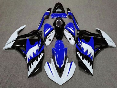 2015-2018 Weißer Hai & Blau R3 Motorrad Verkleidungen
