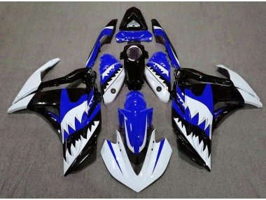 2015-2018 Weißer Hai & Blau R3 Motorrad Verkleidungen