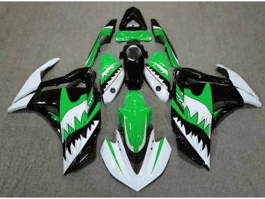 2015-2018 Weißer Hai & Grün R3 Motorrad Verkleidungen