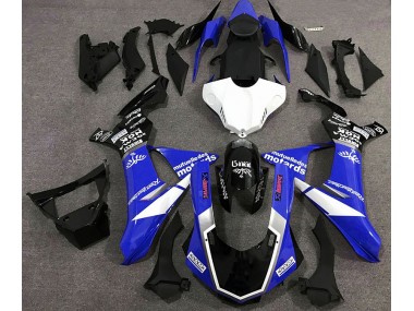 2015-2019 Glänzend Blau Logo-Stil R1 Motorrad Verkleidungen