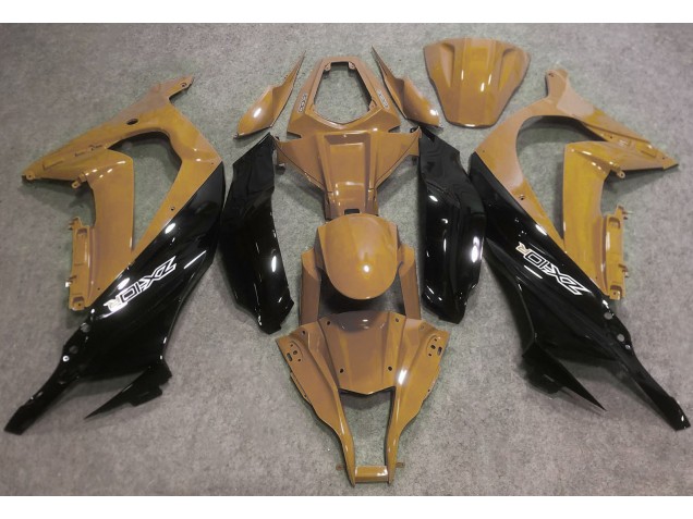 2016-2019 Desert Tan & Schwarz ZX10R Motorrad Verkleidungen 2016-2019 Desert Tan & Schwarz ZX10R Motorrad Verkleidungen