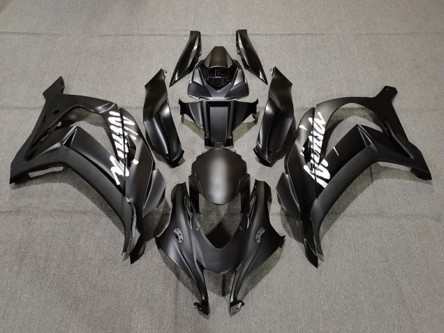 2016-2019 Matt Schwarz Mit Weiß ZX10R Motorrad Verkleidungen 2016-2019 Matt Schwarz Mit Weiß ZX10R Motorrad Verkleidungen