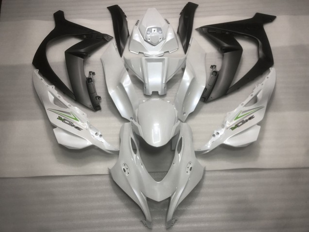 2016-2019 Perlweiß & Grün ZX10R Motorrad Verkleidungen 2016-2019 Perlweiß & Grün ZX10R Motorrad Verkleidungen