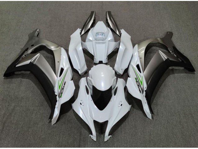2016-2019 Perlweiß & Silber ZX10R Motorrad Verkleidungen 2016-2019 Perlweiß & Silber ZX10R Motorrad Verkleidungen