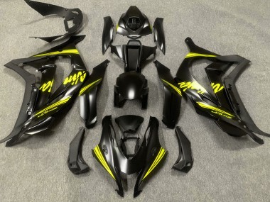 2016-2019 Satinschwarz & Gelb ZX10R Motorrad Verkleidungen