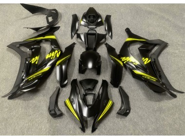 2016-2019 Satinschwarz & Gelb ZX10R Motorrad Verkleidungen