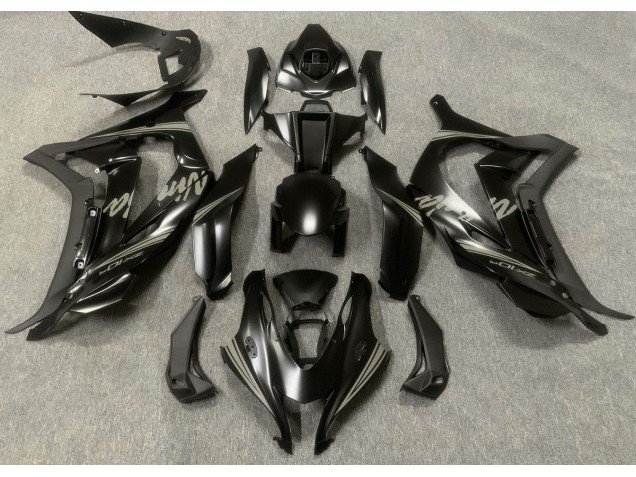 2016-2019 Satinschwarz & Grau ZX10R Motorrad Verkleidungen 2016-2019 Satinschwarz & Grau ZX10R Motorrad Verkleidungen