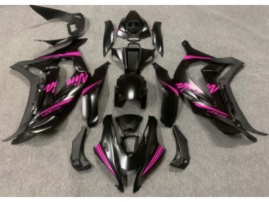 2016-2019 Satinschwarz & Rosa ZX10R Motorrad Verkleidungen