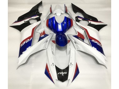 2017-2021 Glänzend Weiß & Tiefes Blau R6 Motorrad Verkleidungen
