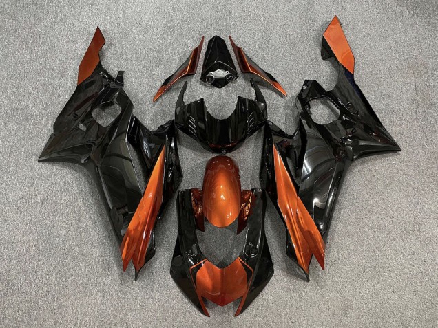 2017-2021 Schwarz Glänzend & Gebranntes Orange R6 Motorrad Verkleidungen 2017-2021 Schwarz Glänzend & Gebranntes Orange R6 Motorrad Verkleidungen