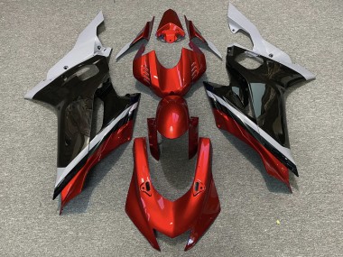 2017-2021 Zement Schwarz & Rot R6 Motorrad Verkleidungen