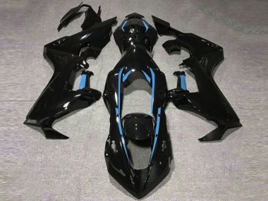 2017-2023 Schwarz Glänzend & Hellblaues Futter CBR1000RR Motorrad Verkleidungen