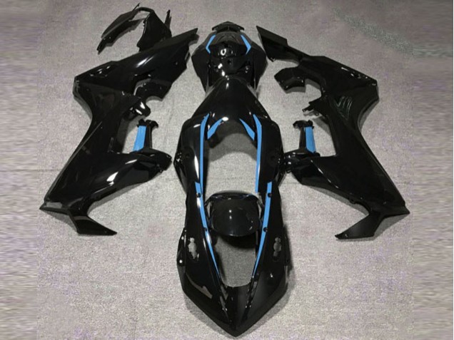 2017-2023 Schwarz Glänzend & Hellblaues Futter CBR1000RR Motorrad Verkleidungen 2017-2023 Schwarz Glänzend & Hellblaues Futter CBR1000RR Motorrad Verkleidungen