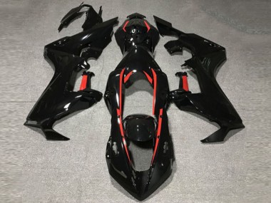 2017-2023 Schwarz Glänzend Mit Rotem Futter CBR1000RR Motorrad Verkleidungen
