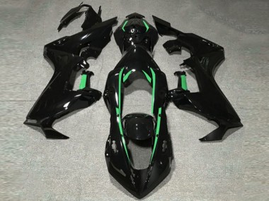 2017-2023 Schwarz Glänzend & Waldgrünes Futter CBR1000RR Motorrad Verkleidungen