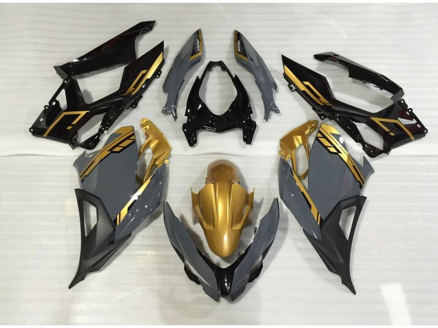 2018-2023 Nardo Grau & Gold Ninja 400 Motorrad Verkleidungen 2018-2023 Nardo Grau & Gold Ninja 400 Motorrad Verkleidungen