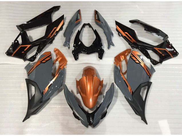 2018-2023 Nardo Grau & Orange Ninja 400 Motorrad Verkleidungen 2018-2023 Nardo Grau & Orange Ninja 400 Motorrad Verkleidungen