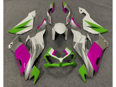 2019-2023 Glänzend Grün Pink & Silber ZX6R Motorrad Verkleidungen
