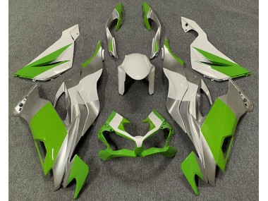 2019-2023 Grün-Weiß & Silber ZX6R Motorrad Verkleidungen